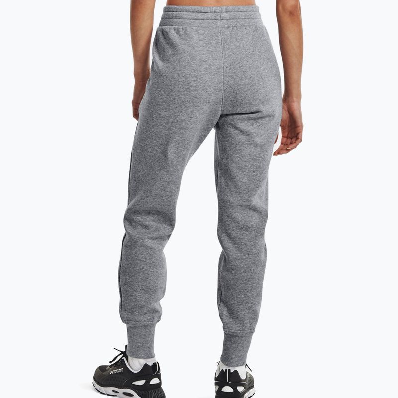 Шорти тренувальні жіночі Under Armour Rival Fleece Joggers steel medium heather/black/black 7