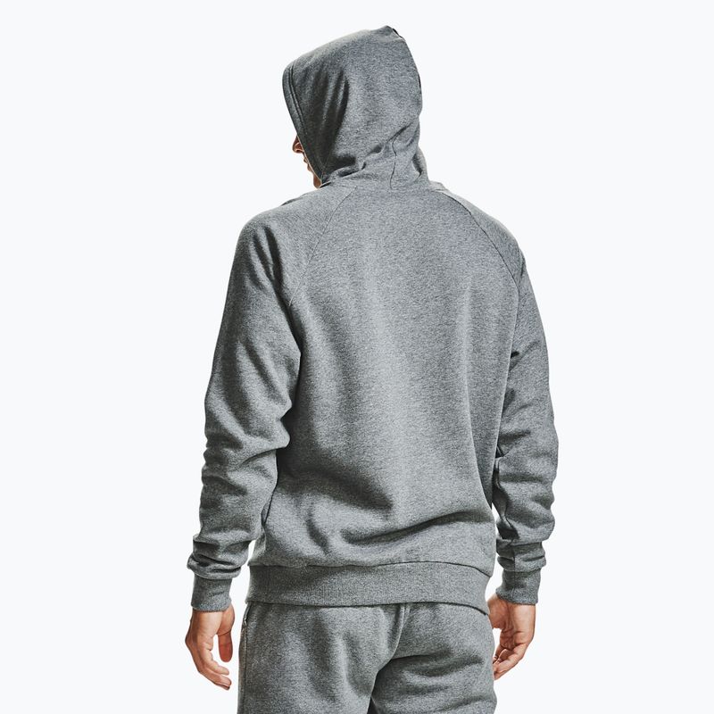 Кофта чоловіча Under Armour Rival Hoodie pitch gray light heather/onyx white 5