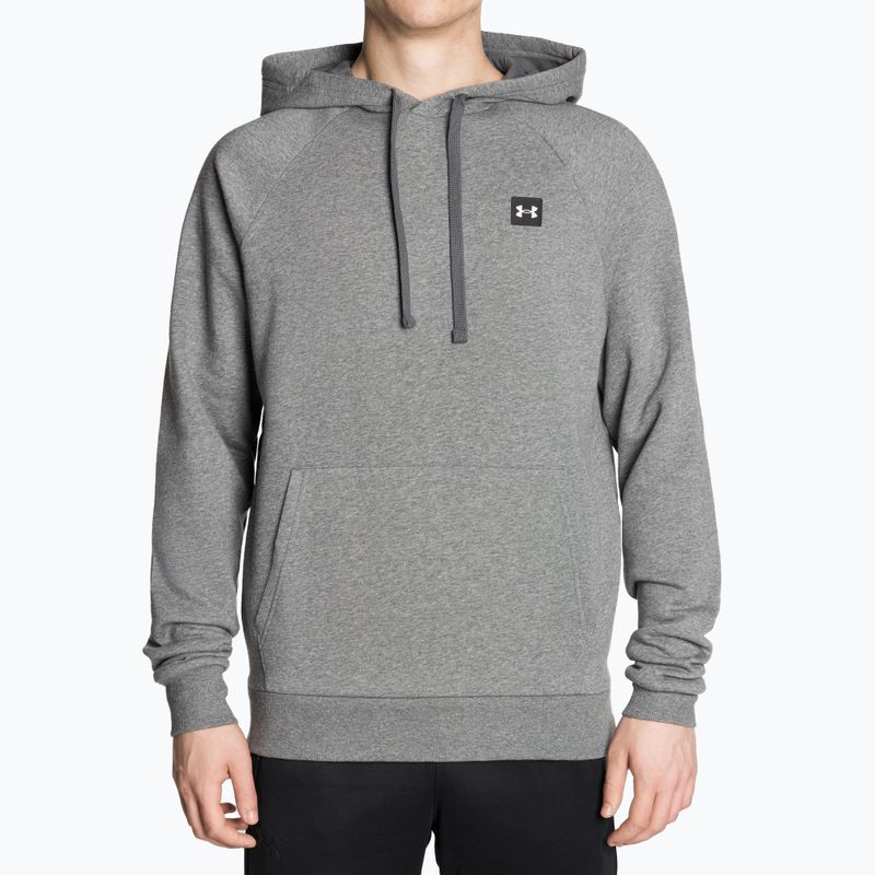 Кофта чоловіча Under Armour Rival Hoodie pitch gray light heather/onyx white 2