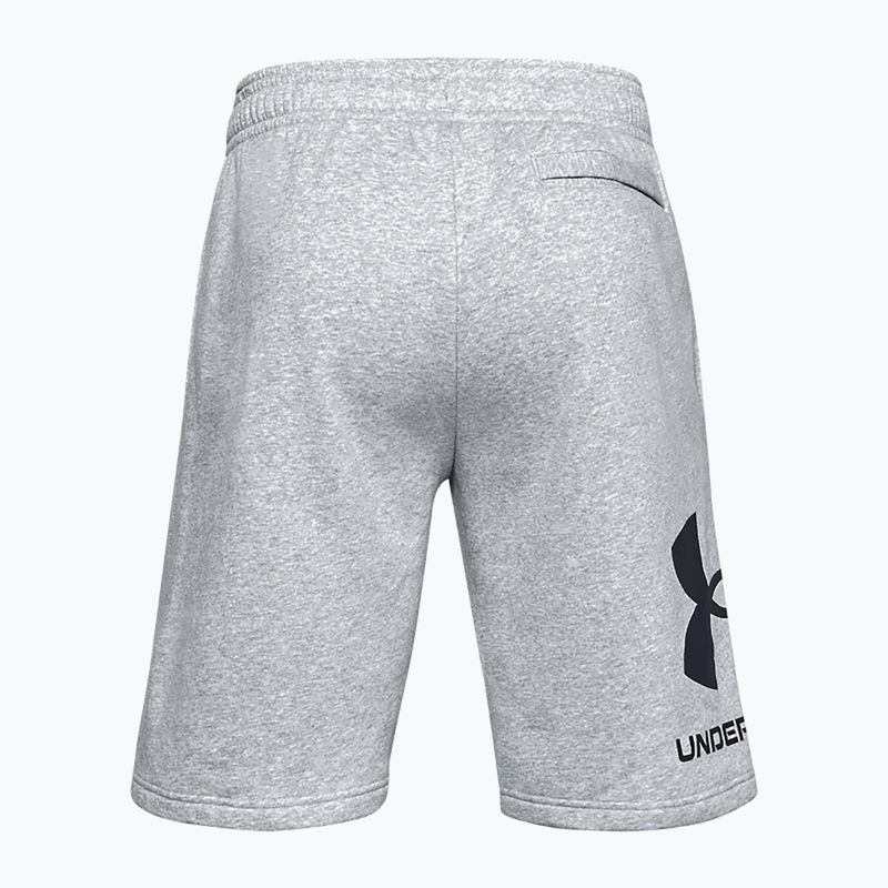 Шорти для тренувань чоловічі Under Armour Rival Fleece сірі 1357118 4