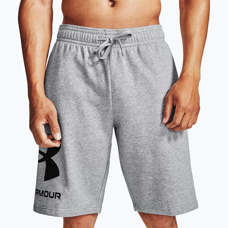 Шорти для тренувань чоловічі Under Armour Rival Fleece сірі 1357118