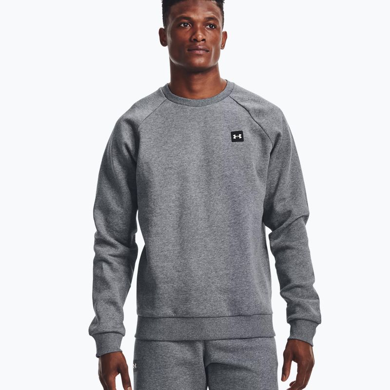 Кофта тренувальна чоловіча Under Armour Rival Fleece Crew сіра 1357096