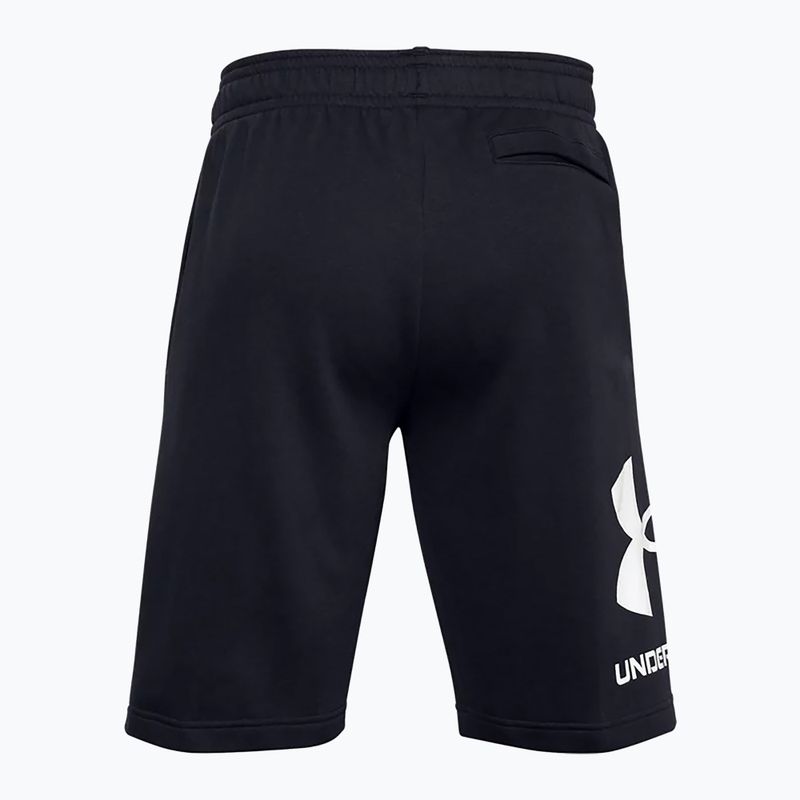Шорти для тренувань чоловічі Under Armour Rival Fleece чорні 1357118 4