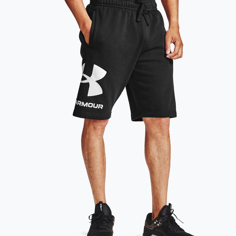 Шорти для тренувань чоловічі Under Armour Rival Fleece чорні 1357118