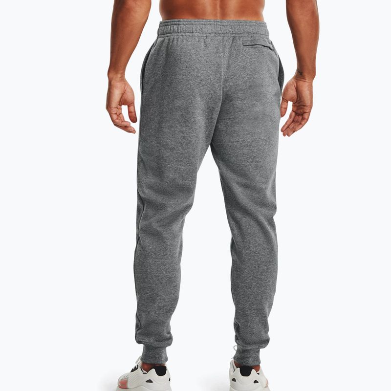 Штани тренувальні чоловічі Under Armour Rival Fleece Joggers сірі 1357128 3