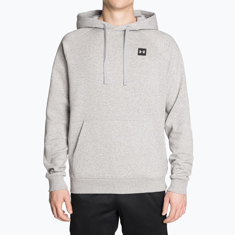 Кофта чоловіча Under Armour Rival Hoodie mod gray light heather/black