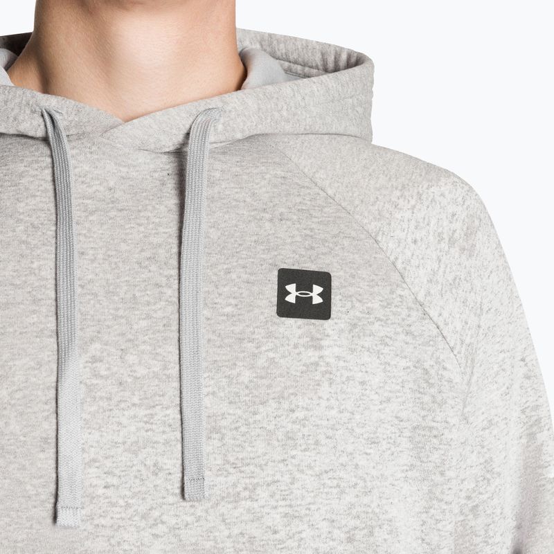 Кофта чоловіча Under Armour Rival Hoodie mod gray light heather/black 5