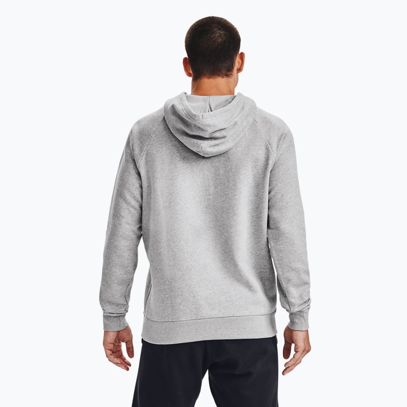 Кофта чоловіча Under Armour Rival Hoodie mod gray light heather/black 6