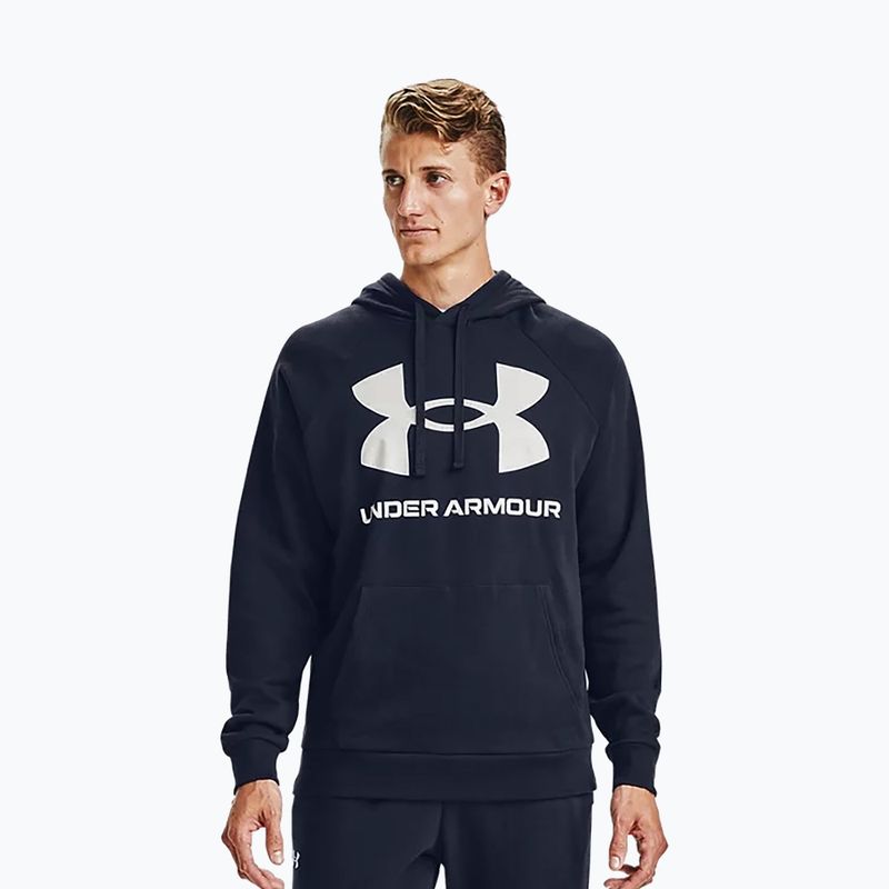 Кофта з капюшоном чоловіча Under Armour Rival Fleece Big Logo Hd синя 1357093