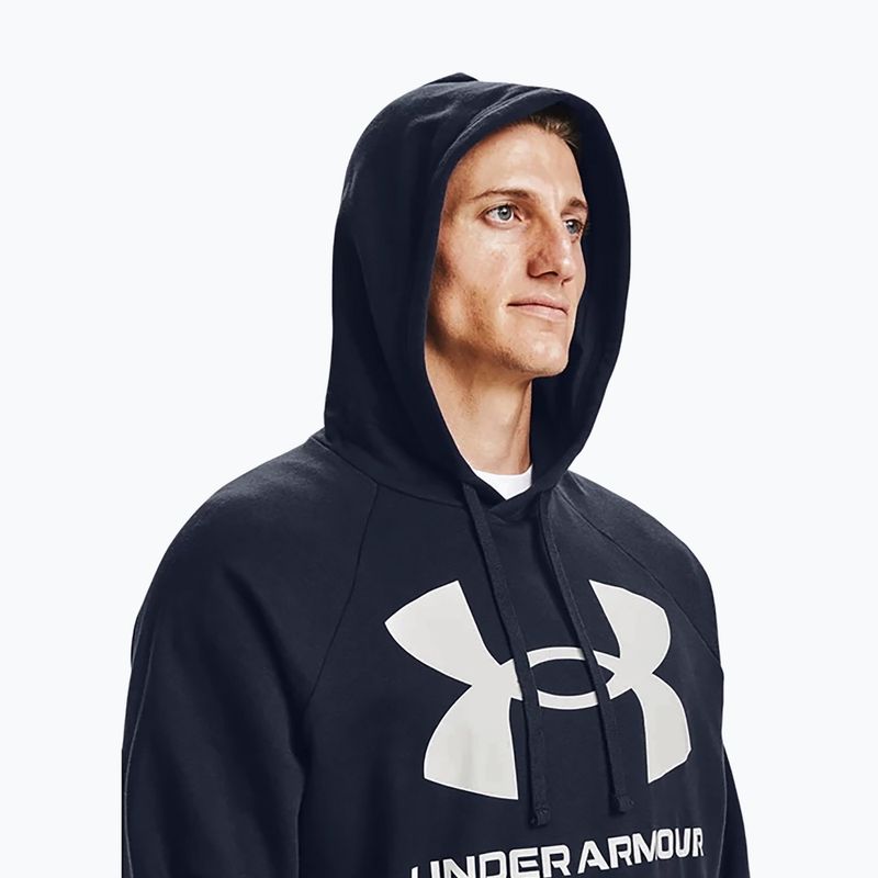 Кофта з капюшоном чоловіча Under Armour Rival Fleece Big Logo Hd синя 1357093 4