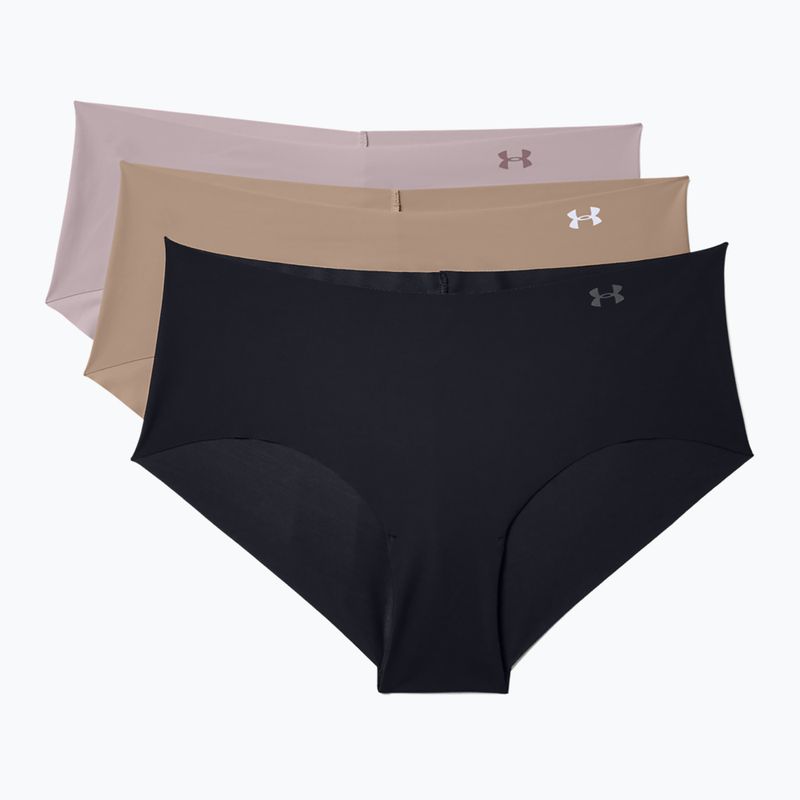 Жіночі труси Under Armour Ps Hipster 3 шт чорний/бежевий/графіт