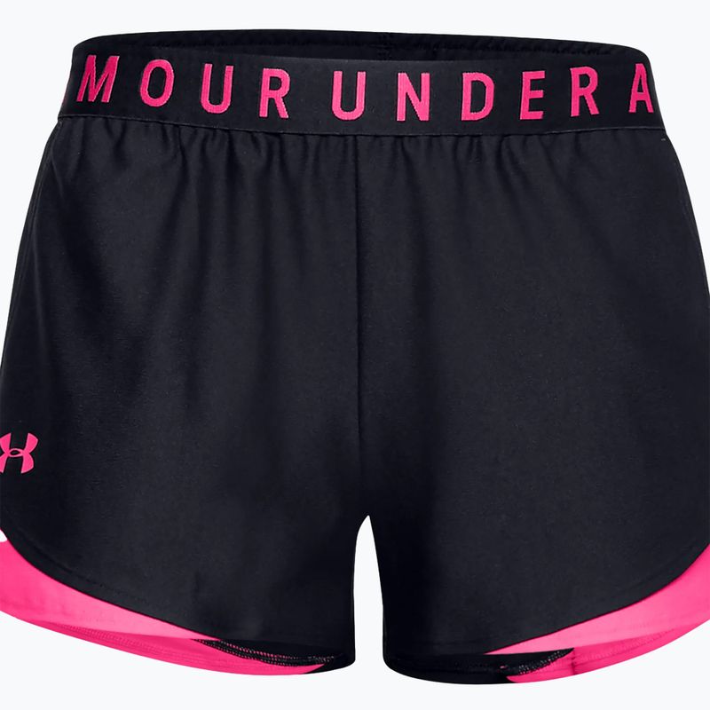 Шорти для тренувань жіночі Under Armour Play Up 3.0 чорно-рожеві 1344552 3