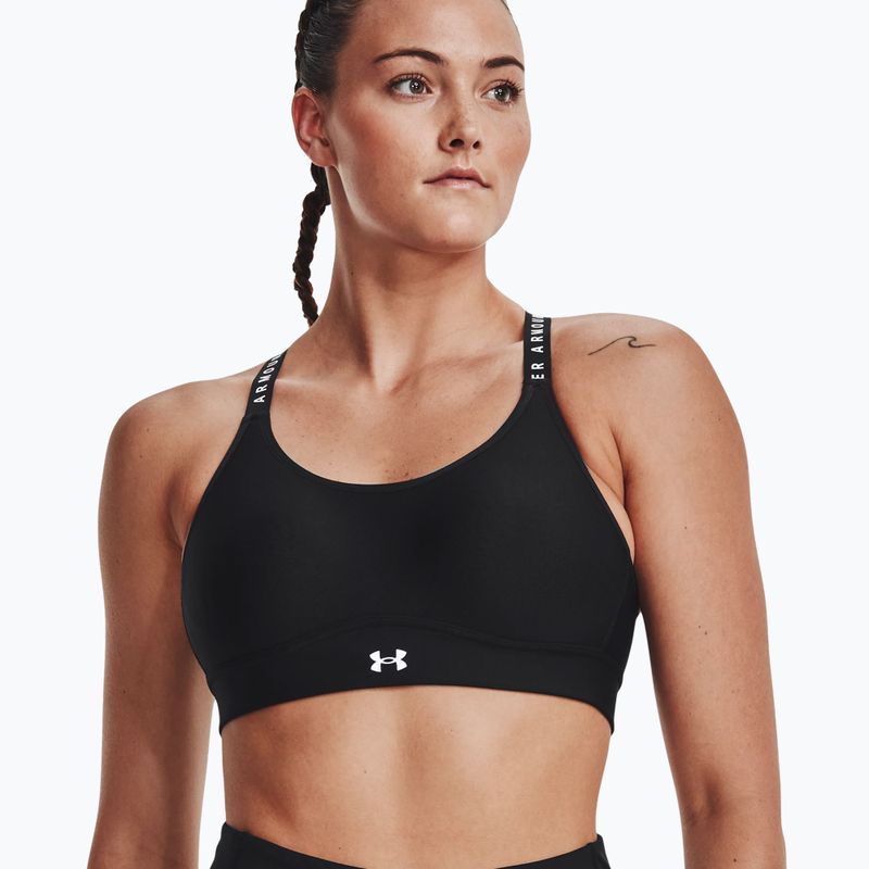 Бюстгальтер спортивний Under Armour Infinity Mid Covered чорний 1363353