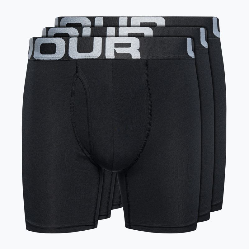 Боксери чоловічі Under Armour Charged Cotton 6 3 шт. Pack чорні 1363617