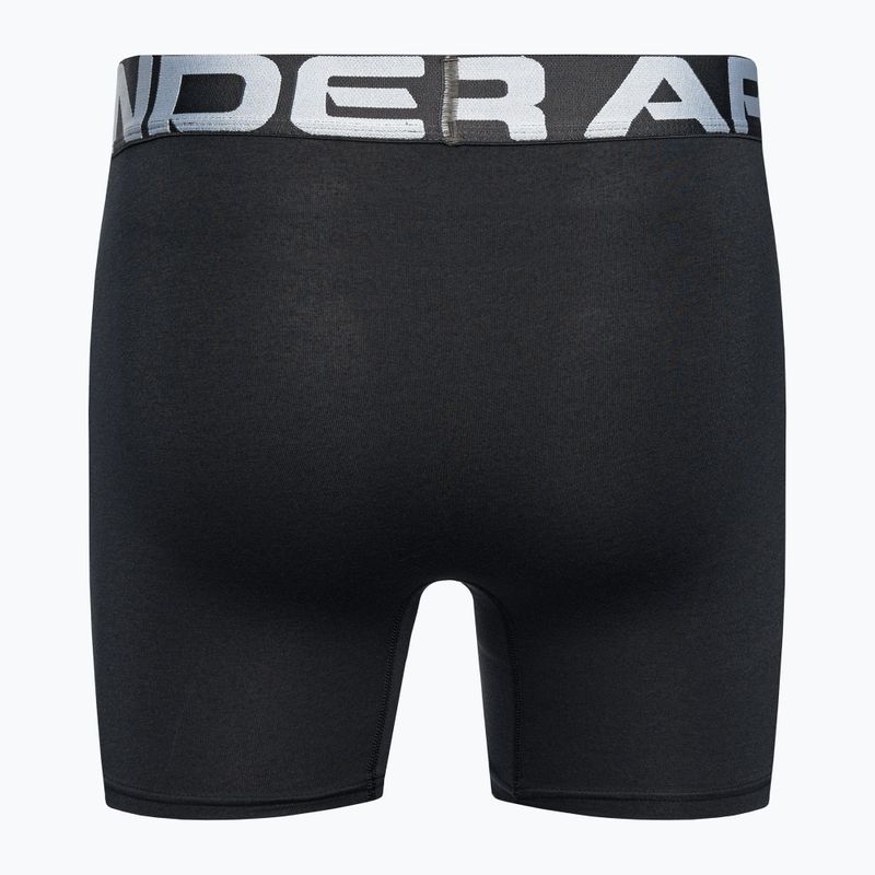 Боксери чоловічі Under Armour Charged Cotton 6 3 шт. Pack чорні 1363617 3