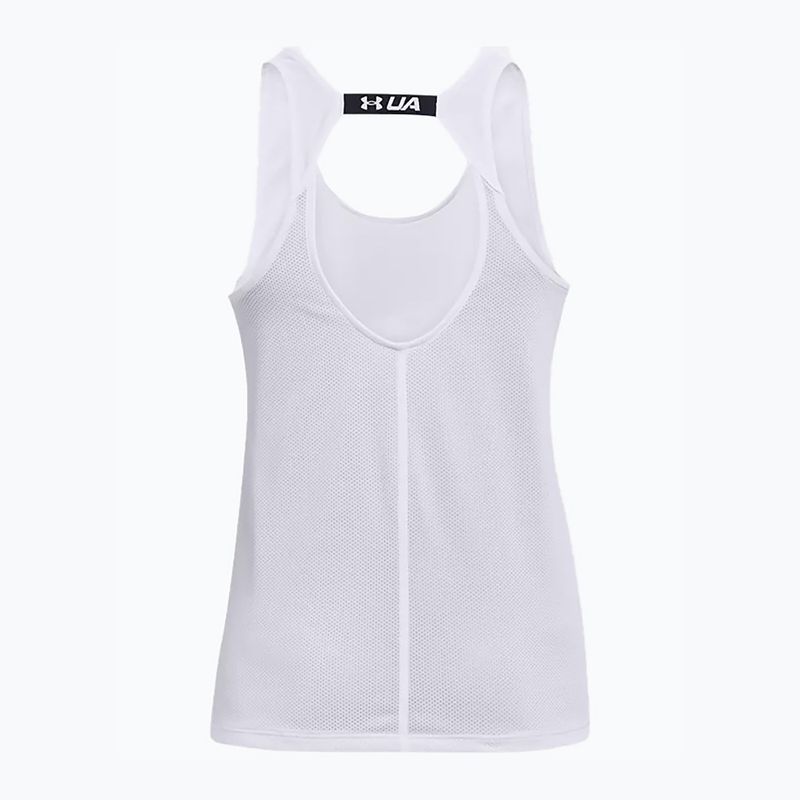 Майка для бігу жіночий Under Armour Fly By біла 1361394-100 2