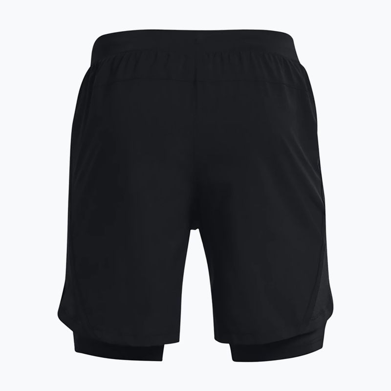 Шорти для бігу чоловічі Under Armour Launch Sw 7'' 2N1 чорні 1361497-001 2