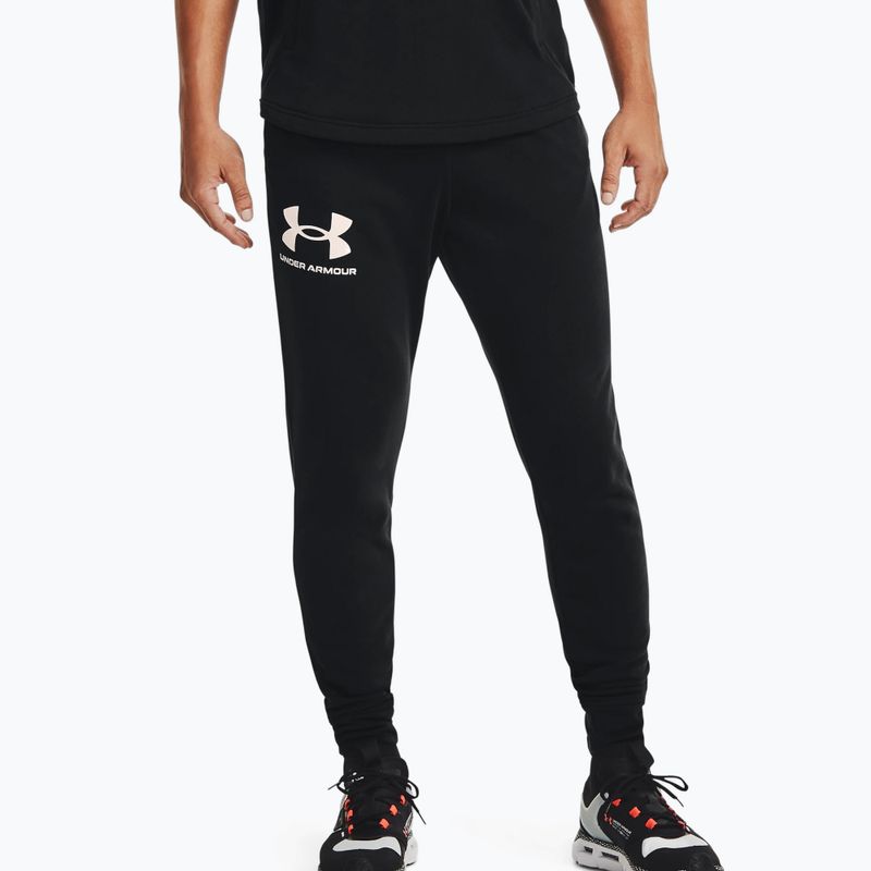 Спортивні штани чоловічі Under Armour Ua Rival Terry Jogger 001 чорні 1361642-001