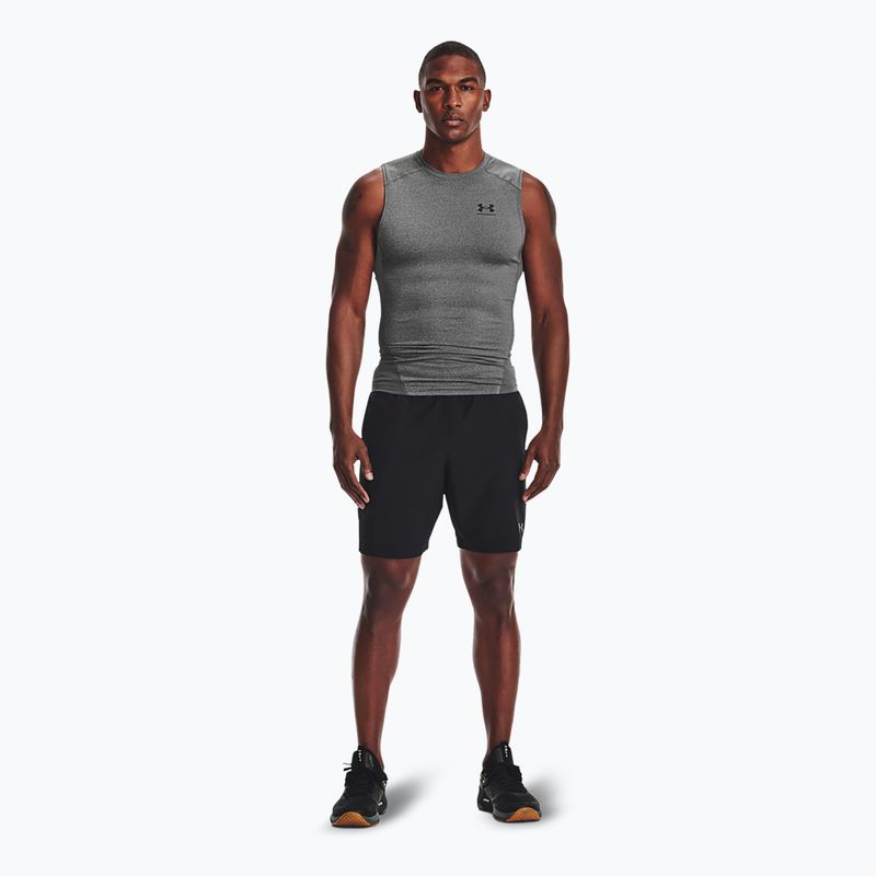 Топ для тренувань чоловічий Under Armour Heat Gear Armour Comp Tank carbon heather/black 2
