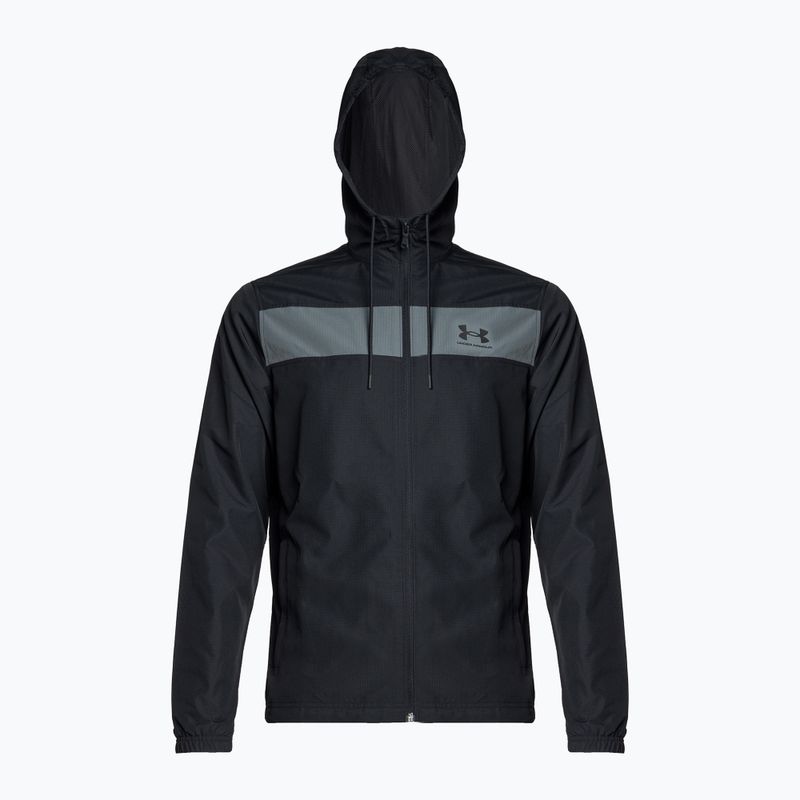 Куртка тренувальна чоловіча Under Armour Sportstyle Windbreaker чорна 1361621