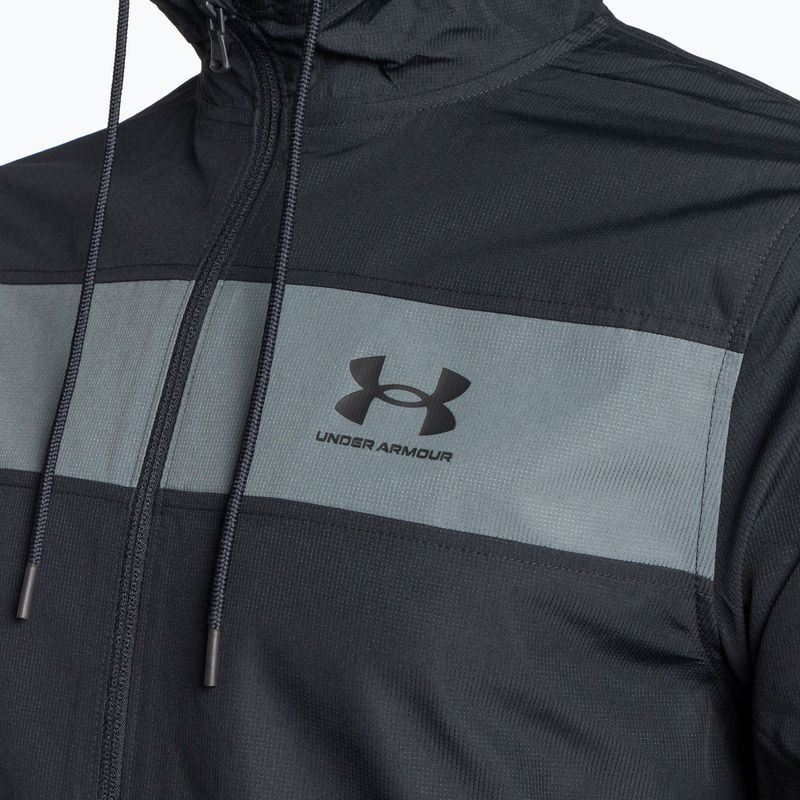 Куртка тренувальна чоловіча Under Armour Sportstyle Windbreaker чорна 1361621 3