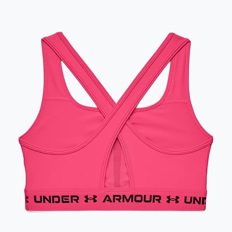 Бюстгальтер спортивний Under Armour Crossback Mid рожевий 1361034 4