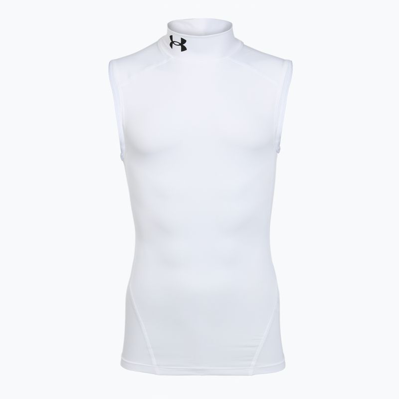 Футболка для тренувань чоловіча Under Armour HG Armour Comp Mock SL castlerock/white