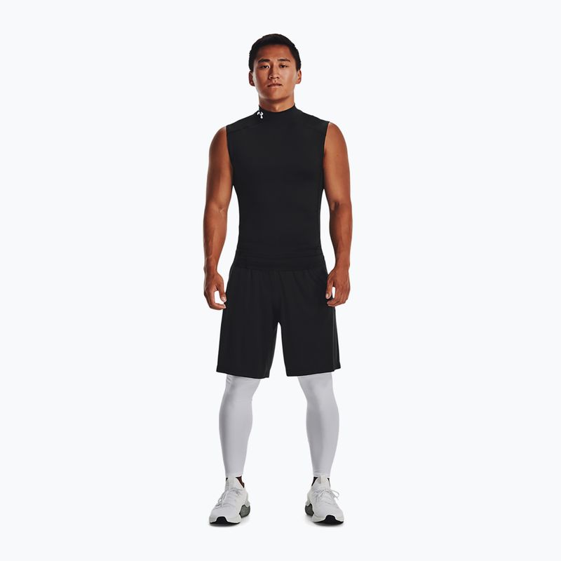 Футболка для тренувань чоловіча Under Armour HG Armour Comp Mock black/white 2