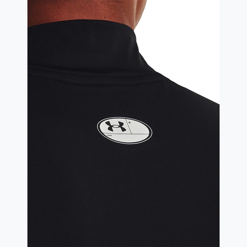 Футболка для тренувань чоловіча Under Armour HG Armour Comp Mock black/white 4