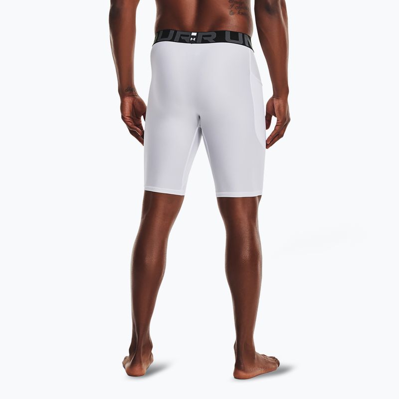 Шорти чоловічі Under Armour HG Armour Long Shorts white/black 3