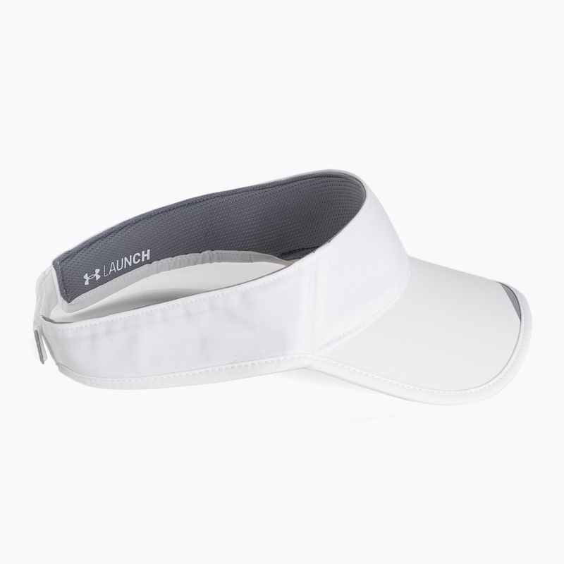 Козирок для бігу чоловічий Under Armour Isochill Launch Run Visor 100 білий UAR-1361563100 2