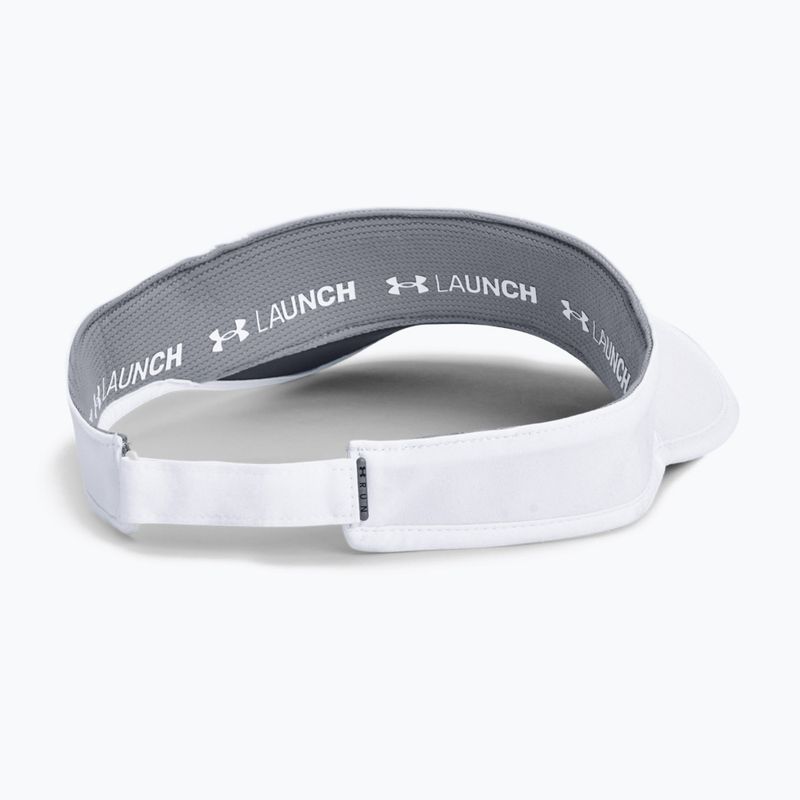 Козирок для бігу чоловічий Under Armour Isochill Launch Run Visor 100 білий UAR-1361563100 7