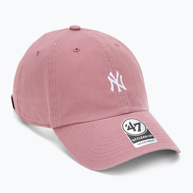 Кепка 47 Brand MLB New York Yankees Base Runner CLEAN UP mauve