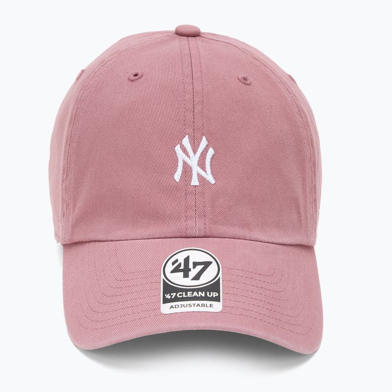 Кепка 47 Brand MLB New York Yankees Base Runner CLEAN UP mauve 2