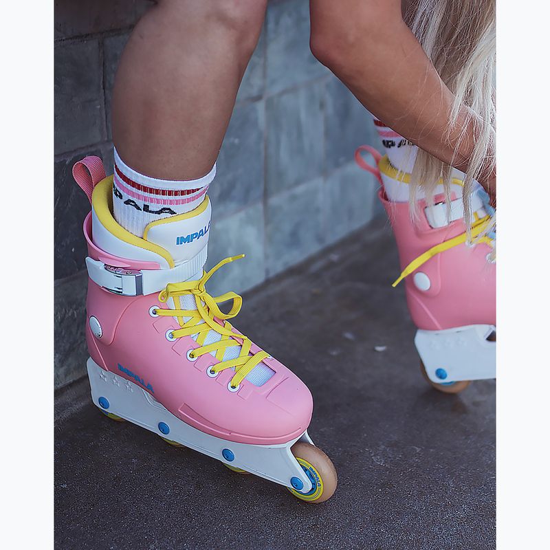 Роликові ковзани жіночі IMPALA Lightspeed Inline Skate pink yellow 7