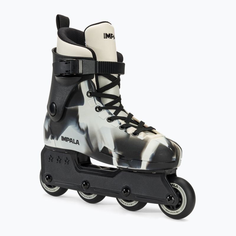 Жіночі роликові ковзани IMPALA Lightspeed Inline Skate монохромні мармурові