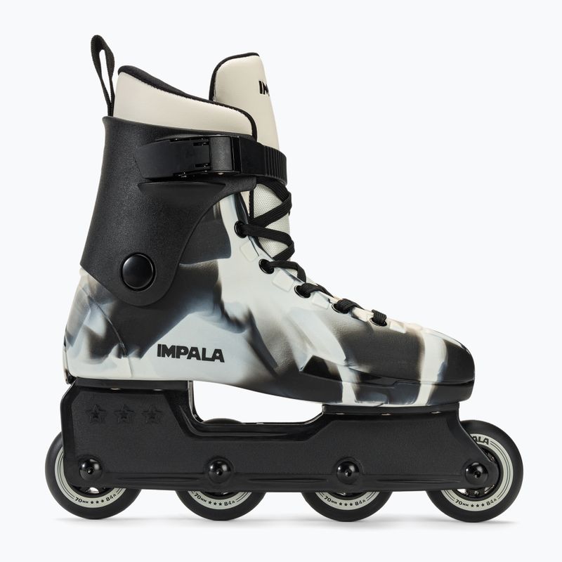 Жіночі роликові ковзани IMPALA Lightspeed Inline Skate монохромні мармурові 2