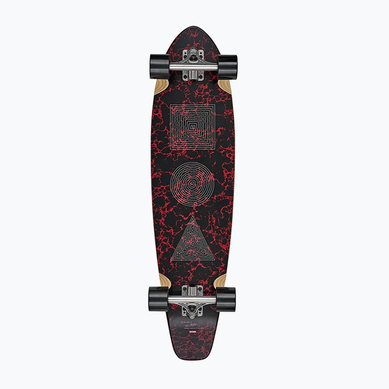 Скейтборд longboard Globe The All-Time red marble stack 3