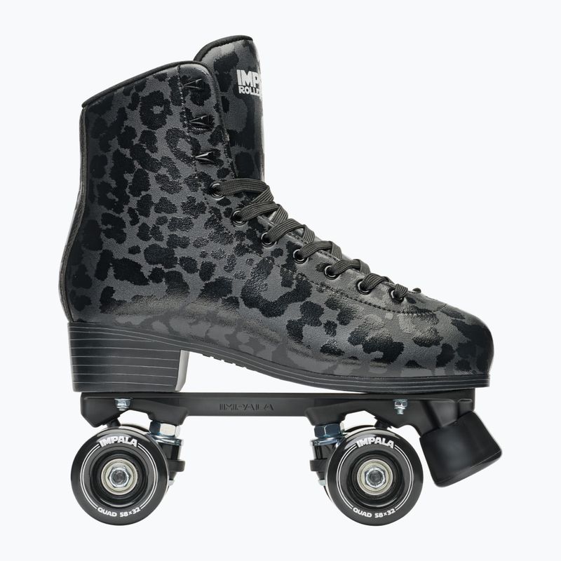 Ролики жіночі IMPALA Quad Skate black leopard 2
