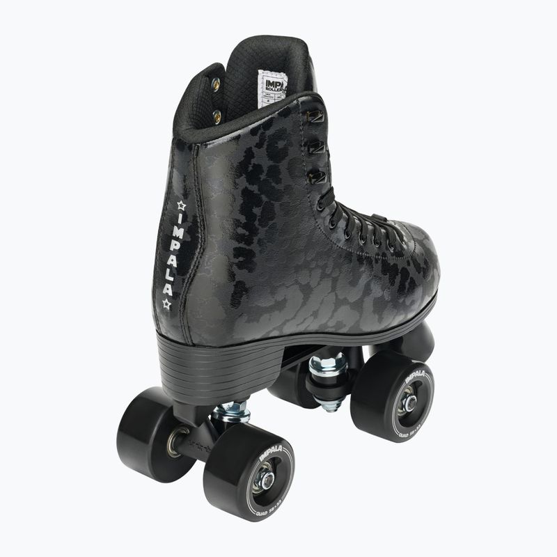 Ролики жіночі IMPALA Quad Skate black leopard 3