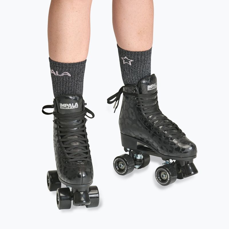 Ролики жіночі IMPALA Quad Skate black leopard 6