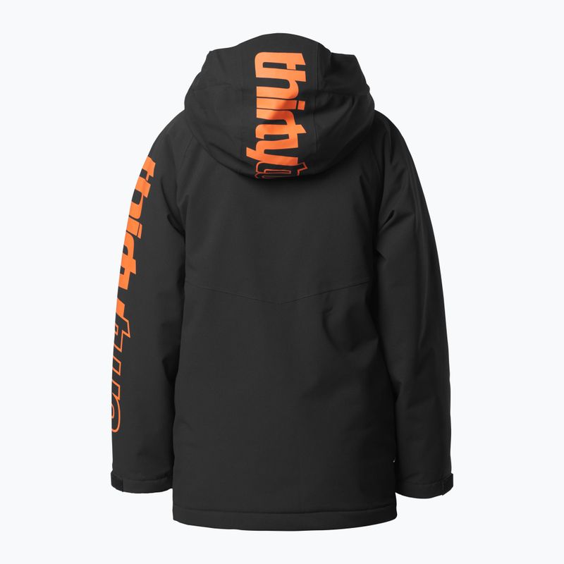Куртка сноубордична дитяча ThirtyTwo Youth Grasser Insulated black/orange 2