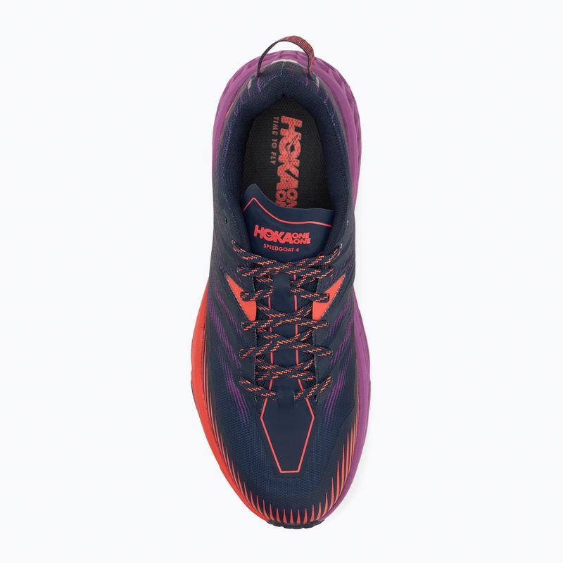 Кросівки для бігу жіночі HOKA Speedgoat 4 outer space/hot coral 5