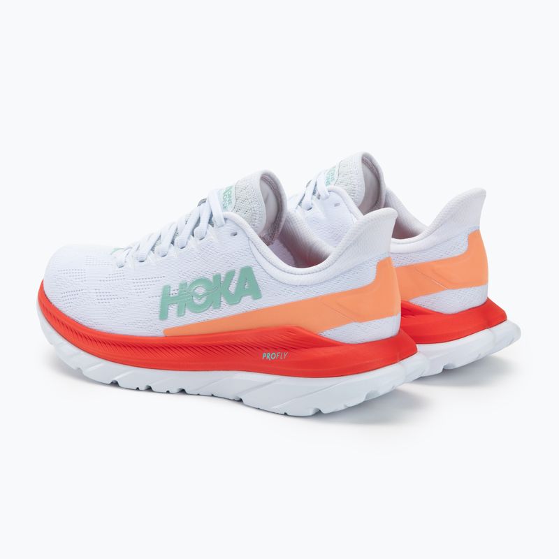 Жіночі бігові кросівки HOKA Mach 4 білі/фієста 3