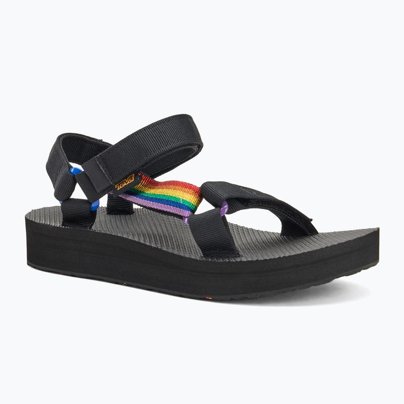 Сандалі жіночі Teva Midform Universal Pride black rainbow