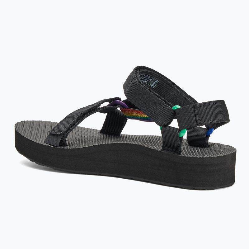 Сандалі жіночі Teva Midform Universal Pride black rainbow 3