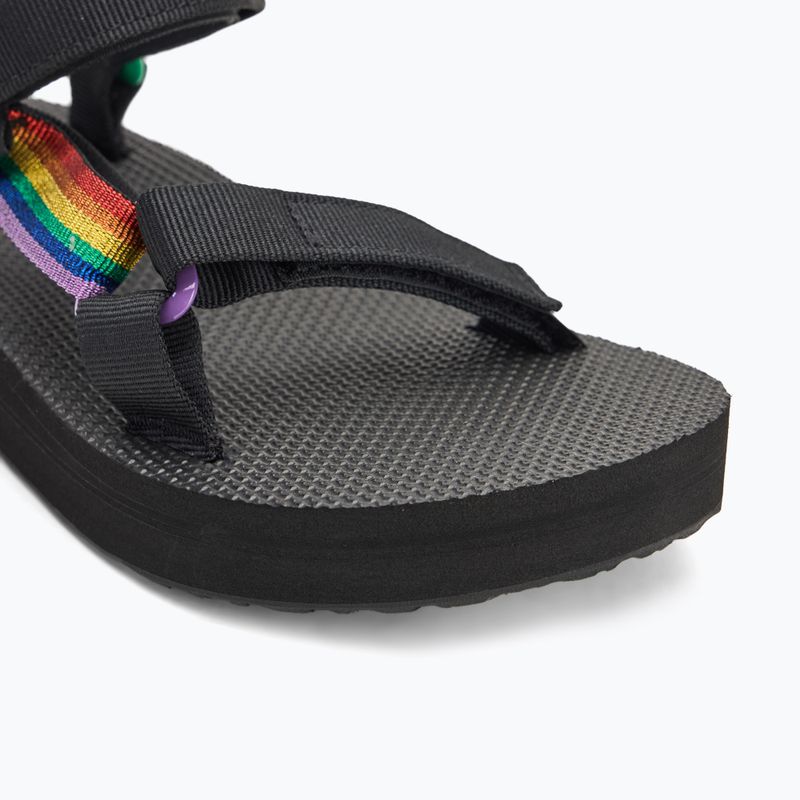 Сандалі жіночі Teva Midform Universal Pride black rainbow 7