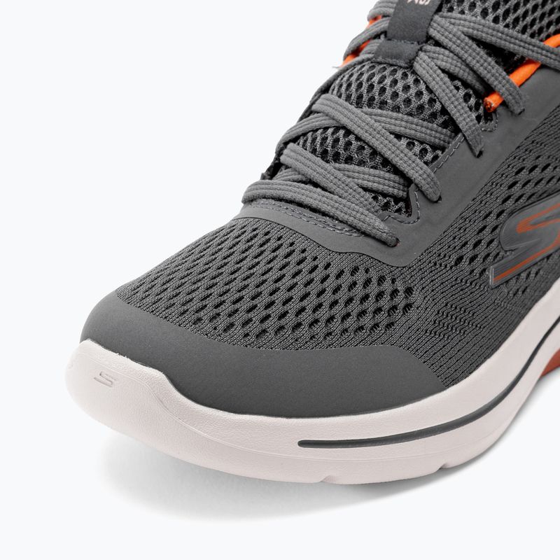 Кросівки чоловічі SKECHERS Go Walk Arch Fit Idyllic charcoal/white/orange 8