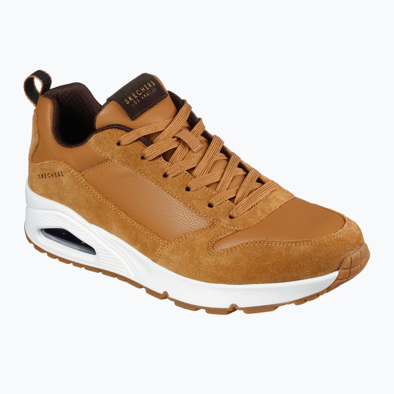 Кросівки чоловічі SKECHERS Uno Stacre whiskey/white 8