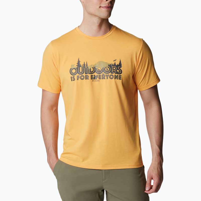 Футболка трекінгова чоловіча  Columbia Sun Trek mango/all for outdoors graphic 5